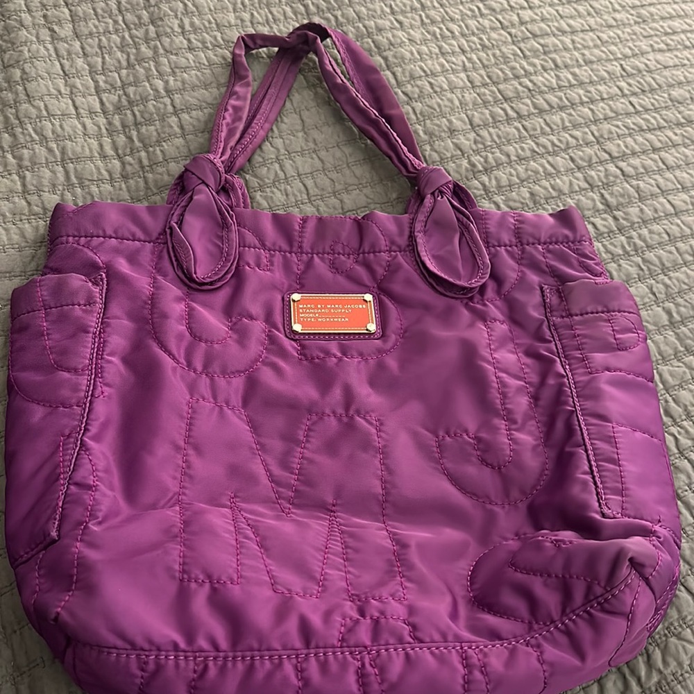 Marc by Marc Jacobs Medium Tote Bag Pretty Nylon Tate Color Rose Bush